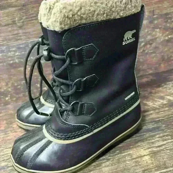 Sorel Waterproof Black Rain Snow Boots Women’s Size 5 - Picture 4 of 8